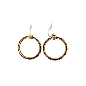 Flat Rope Hoop Earrings